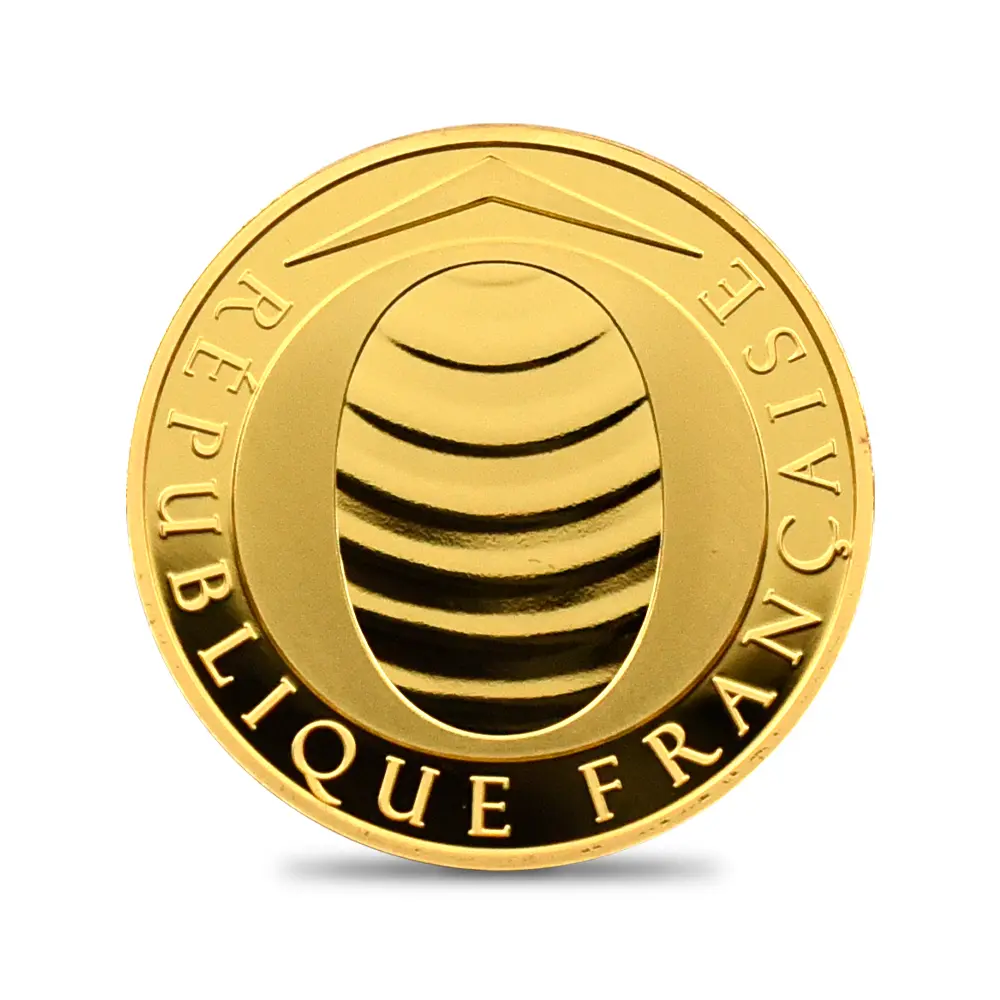 モダンコイン2:6504 フランス 2025 フランスの卓越 ランコム 50ユーロ1/4オンスプルーフ金貨 未鑑定 箱付き