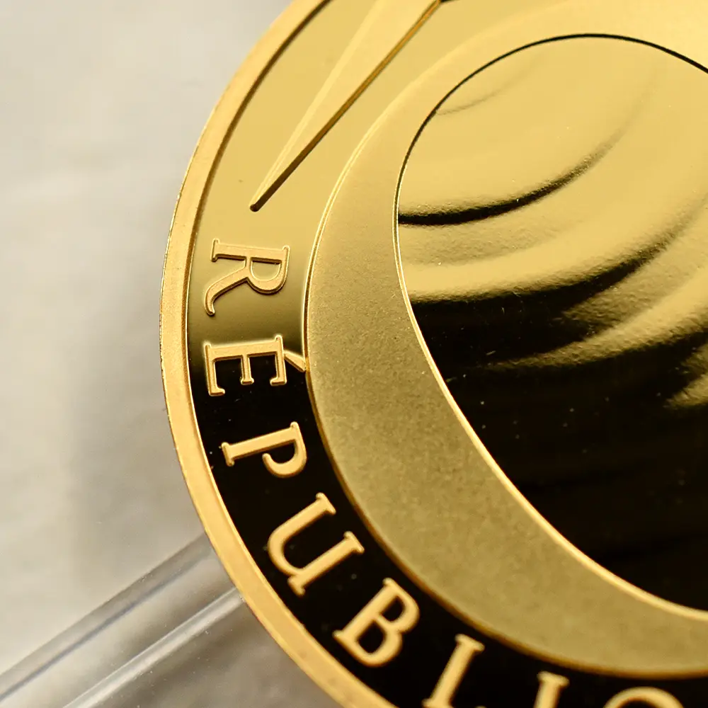 モダンコイン11:6504 フランス 2025 フランスの卓越 ランコム 50ユーロ1/4オンスプルーフ金貨 未鑑定 箱付き