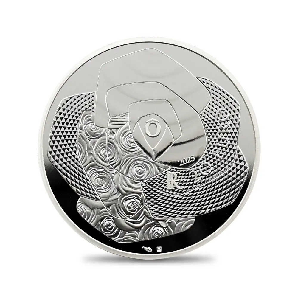 モダンコイン3:6506 フランス 2025 フランスの卓越 ランコム 20ユーロ1オンスプルーフ銀貨 未鑑定 箱付き