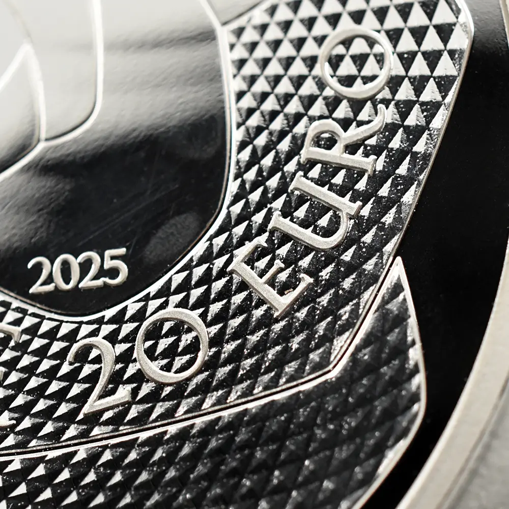 モダンコイン11:6506 フランス 2025 フランスの卓越 ランコム 20ユーロ1オンスプルーフ銀貨 未鑑定 箱付き