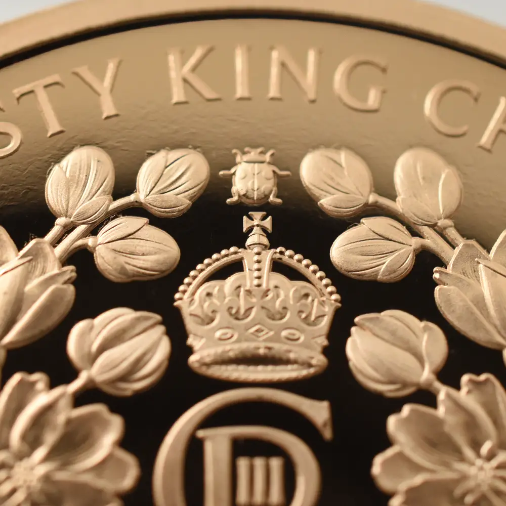 モダンコイン7：3886 2023 チャールズ3世 国王誕生75周年記念 5ポンドプルーフ金貨 未鑑定 箱付き
