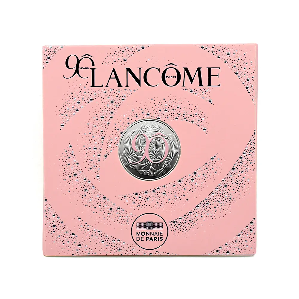 メダル4:6508 フランス 2025 フランスの卓越 ランコム カラーメダル 銀メッキコモンメタル 未鑑定 パッケージ付き