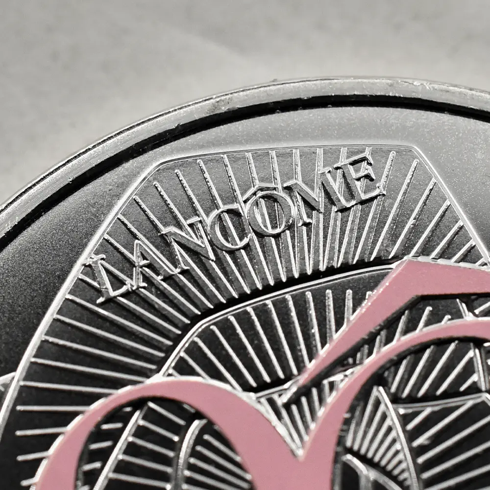 メダル6:6508 フランス 2025 フランスの卓越 ランコム カラーメダル 銀メッキコモンメタル 未鑑定 パッケージ付き