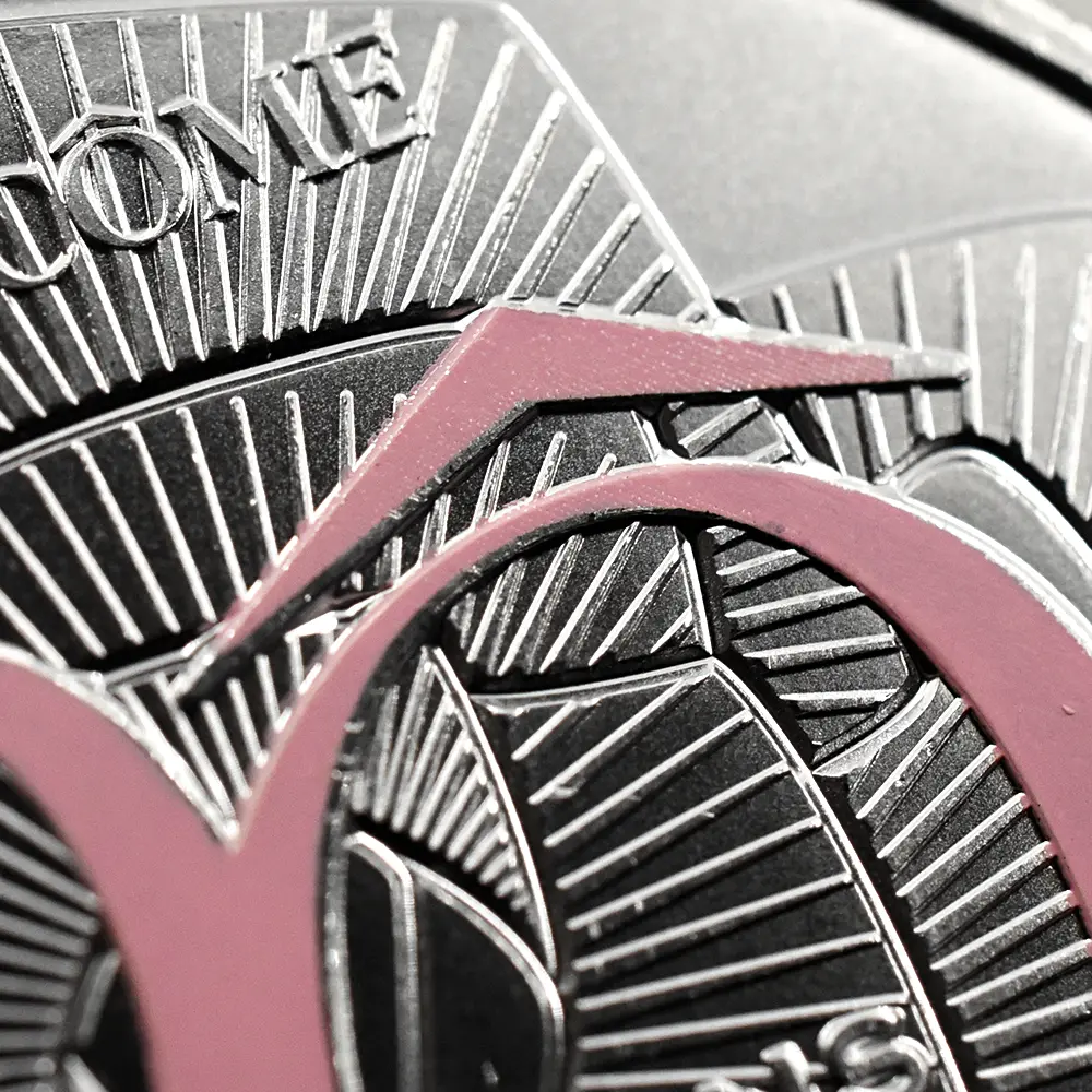 メダル7:6508 フランス 2025 フランスの卓越 ランコム カラーメダル 銀メッキコモンメタル 未鑑定 パッケージ付き