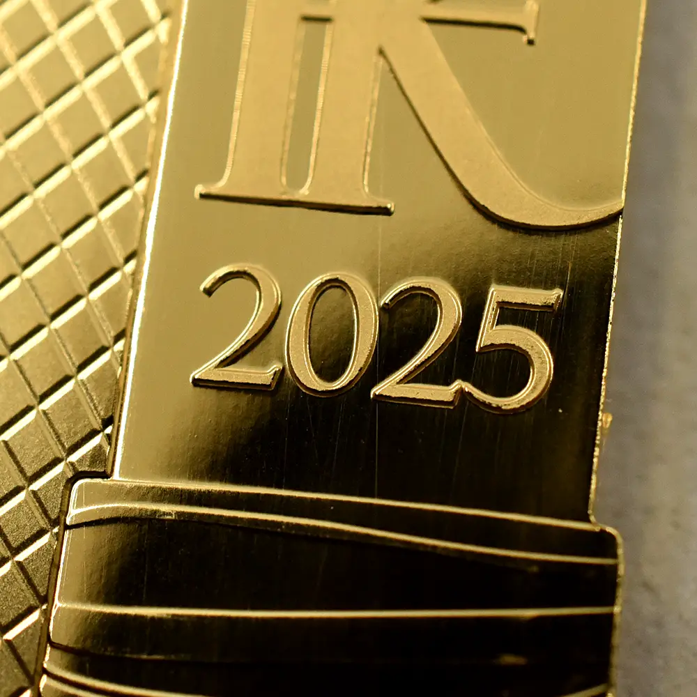 モダンコイン9:6503 フランス 2025 フランスの卓越 ランコム 200ユーロ1オンスリップスティック型プルーフ金貨 未鑑定 箱付き