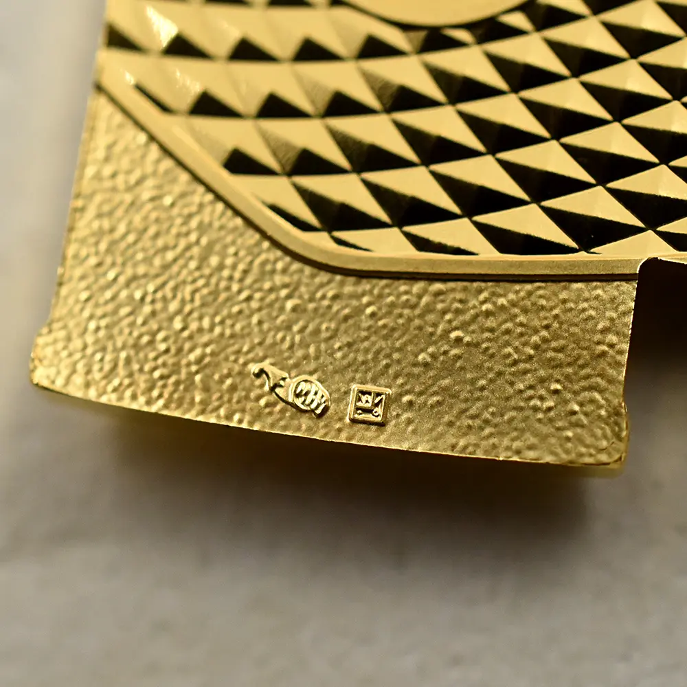 モダンコイン12:6503 フランス 2025 フランスの卓越 ランコム 200ユーロ1オンスリップスティック型プルーフ金貨 未鑑定 箱付き