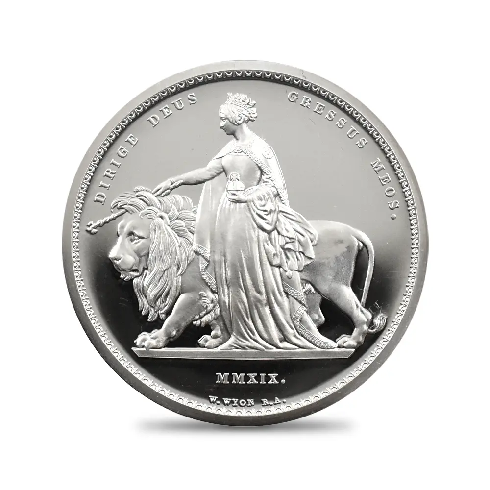 モダンコイン2：6571 2019 エリザベス2世 ウナ＆ライオン 5ポンド2オンス銀貨 NGC PF68UC