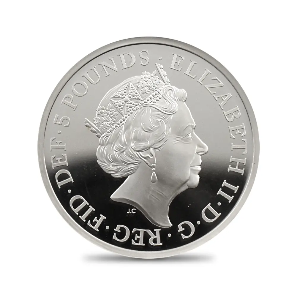 モダンコイン3：6571 2019 エリザベス2世 ウナ＆ライオン 5ポンド2オンス銀貨 NGC PF68UC