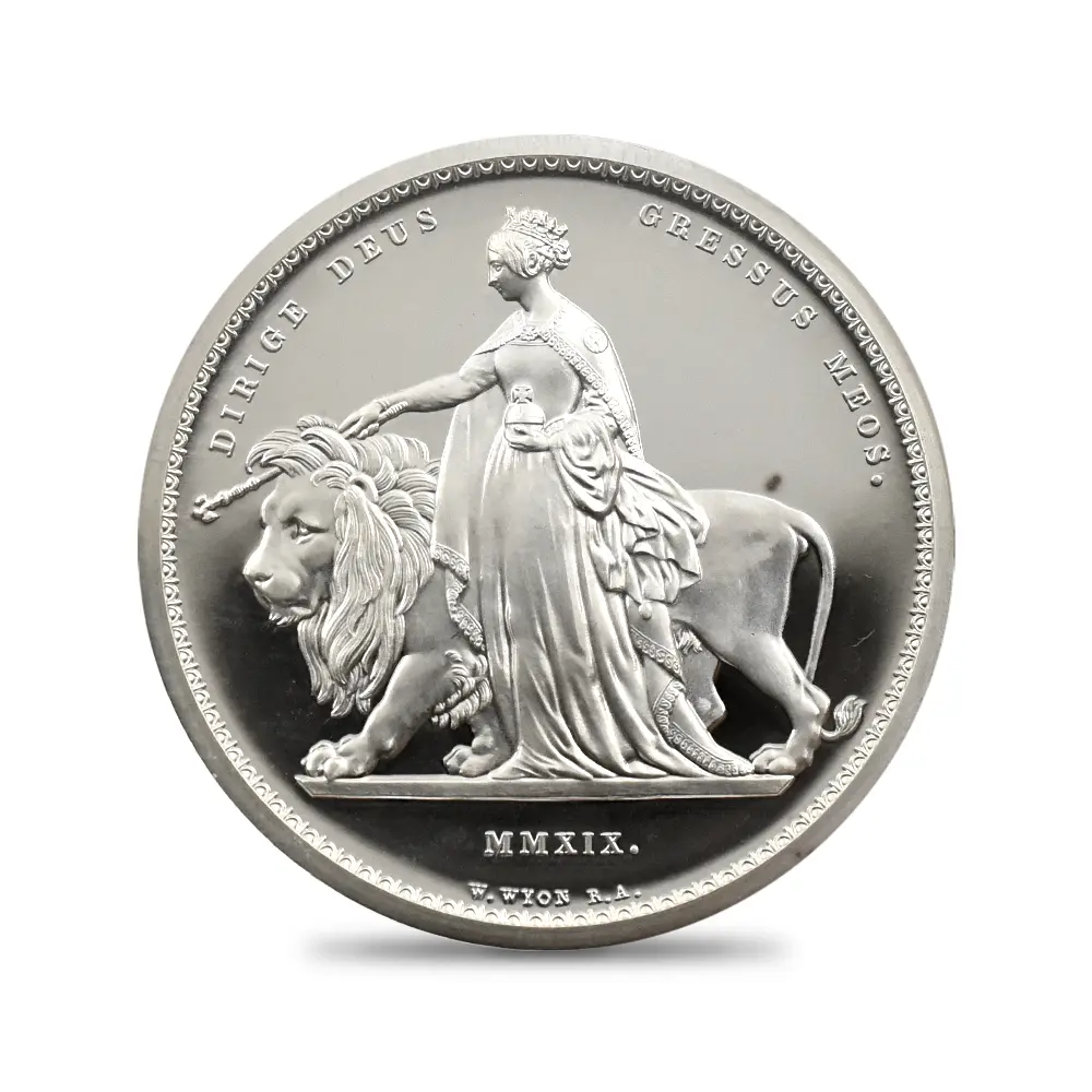 モダンコイン2：6570 2019 エリザベス2世 ウナ＆ライオン 5ポンド2オンス銀貨 NGC PF68UC