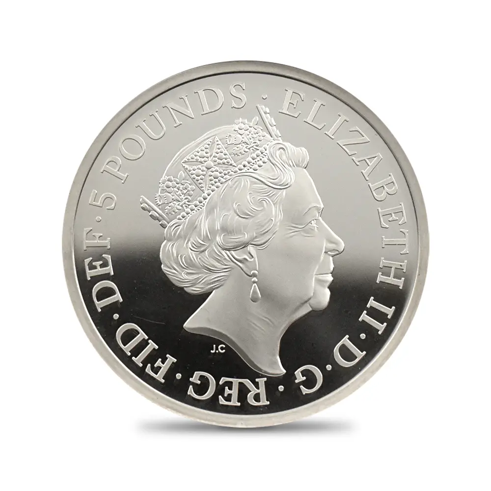 モダンコイン3：6570 2019 エリザベス2世 ウナ＆ライオン 5ポンド2オンス銀貨 NGC PF68UC