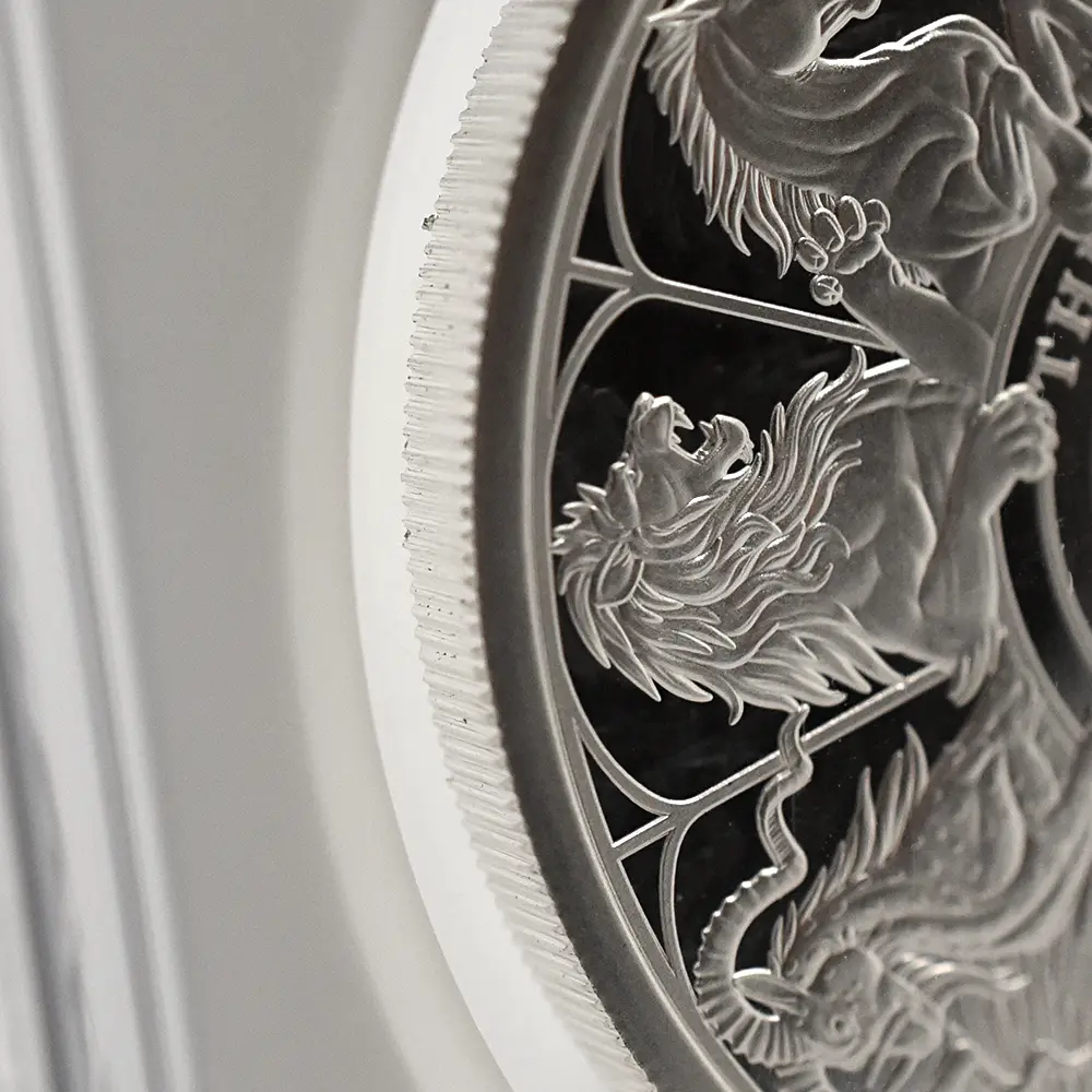 モダンコイン13：6569 2021 エリザベス2世 クイーンズビースト コンプリーター 英国王室の十大守護獣 2ポンド1オンス銀貨 NGC PF70UC