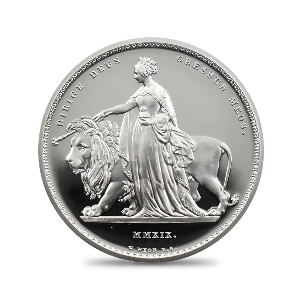 モダンコイン2：6572 2019 エリザベス2世 ウナ＆ライオン 5ポンド2オンス銀貨 NGC PF69UC
