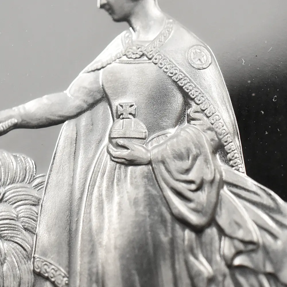 モダンコイン7：6572 2019 エリザベス2世 ウナ＆ライオン 5ポンド2オンス銀貨 NGC PF69UC