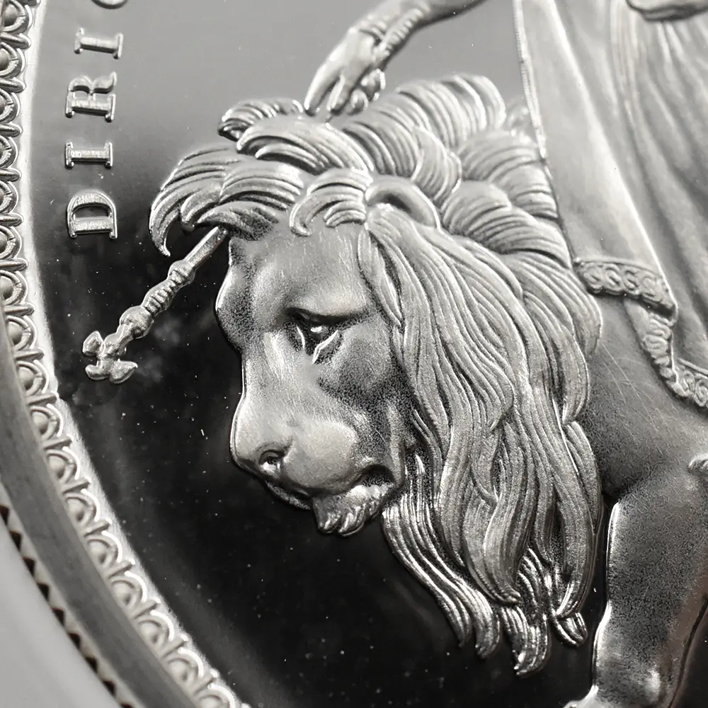 モダンコイン8：6572 2019 エリザベス2世 ウナ＆ライオン 5ポンド2オンス銀貨 NGC PF69UC