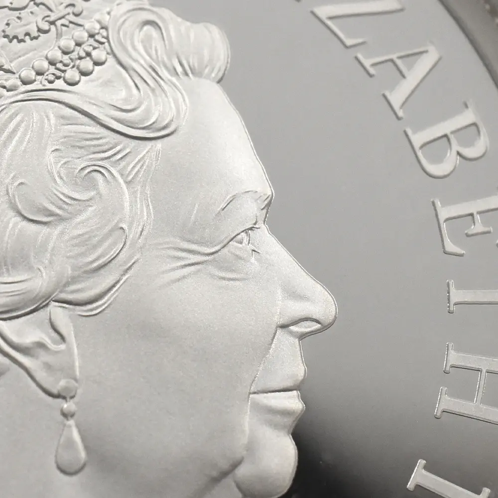 モダンコイン9：6565 2020 エリザベス2世 スリーグレーセス 5ポンド2オンス銀貨 ファーストリリース NGC PF70UC