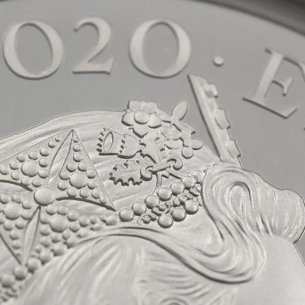 モダンコイン11：6565 2020 エリザベス2世 スリーグレーセス 5ポンド2オンス銀貨 ファーストリリース NGC PF70UC