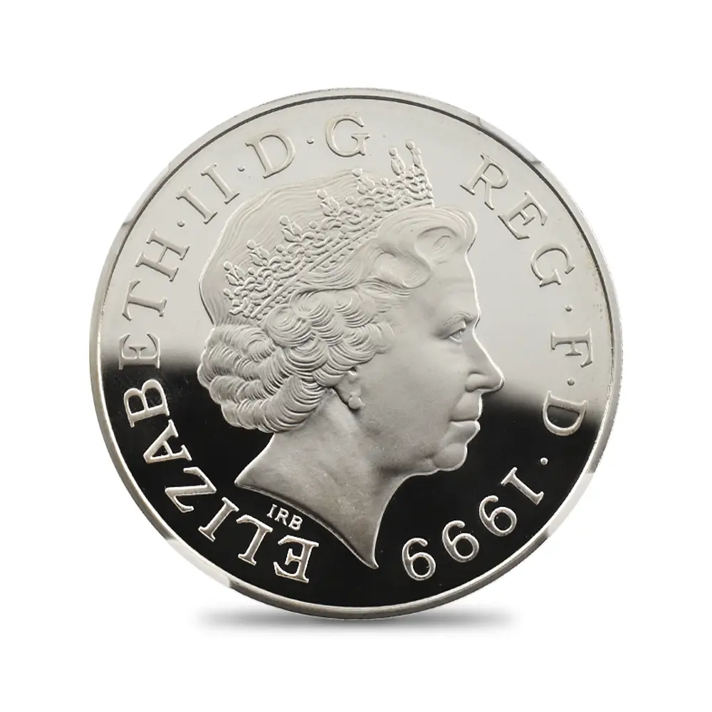 モダンコイン3：6566 1999 エリザベス2世 ダイアナ妃追悼記念 5ポンド銀貨 NGC PF69UC