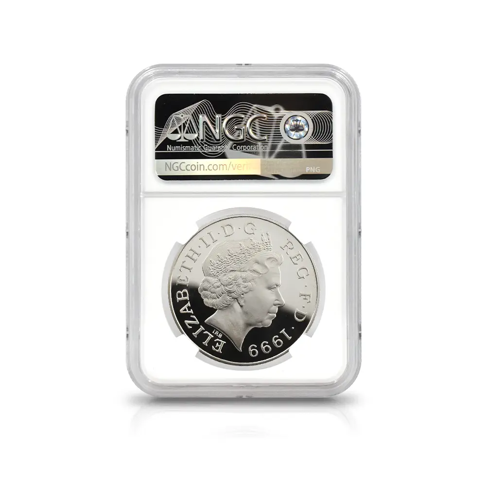 モダンコイン5：6566 1999 エリザベス2世 ダイアナ妃追悼記念 5ポンド銀貨 NGC PF69UC