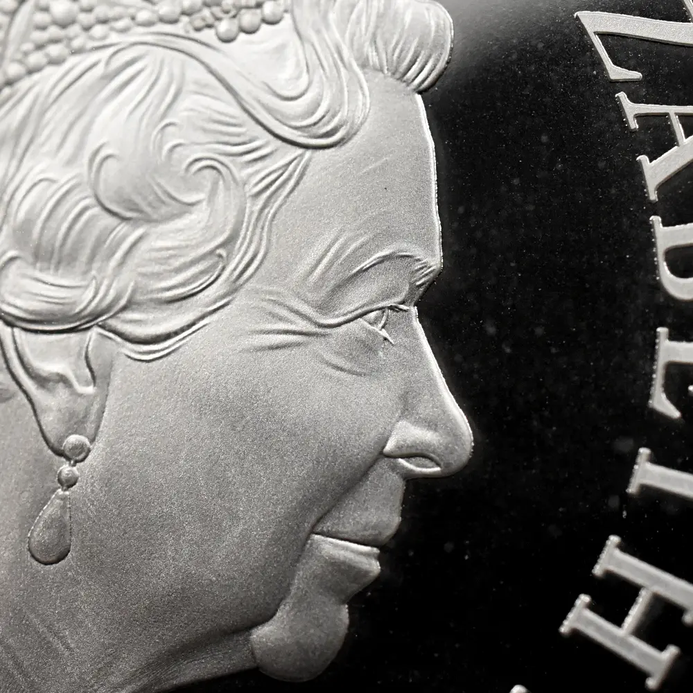 モダンコイン16：6573 2021 エリザベス2世 ゴチッククラウン 5ポンド2オンス銀貨 2枚セット 発行即日鑑定品 NGC PF70UC 箱付き (ポートレートのみ)