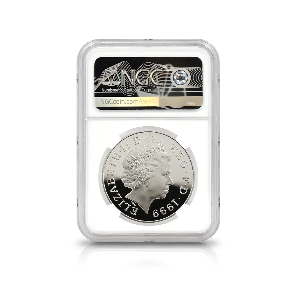 モダンコイン5：6567 1999 エリザベス2世 ダイアナ妃追悼記念 5ポンド銀貨 NGC PF69UC