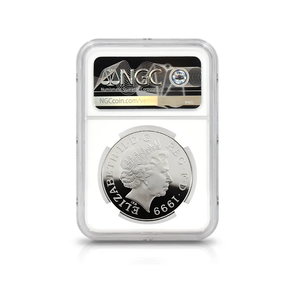 モダンコイン5：6568 1999 エリザベス2世 ダイアナ妃追悼記念 5ポンド銀貨 NGC PF69UC