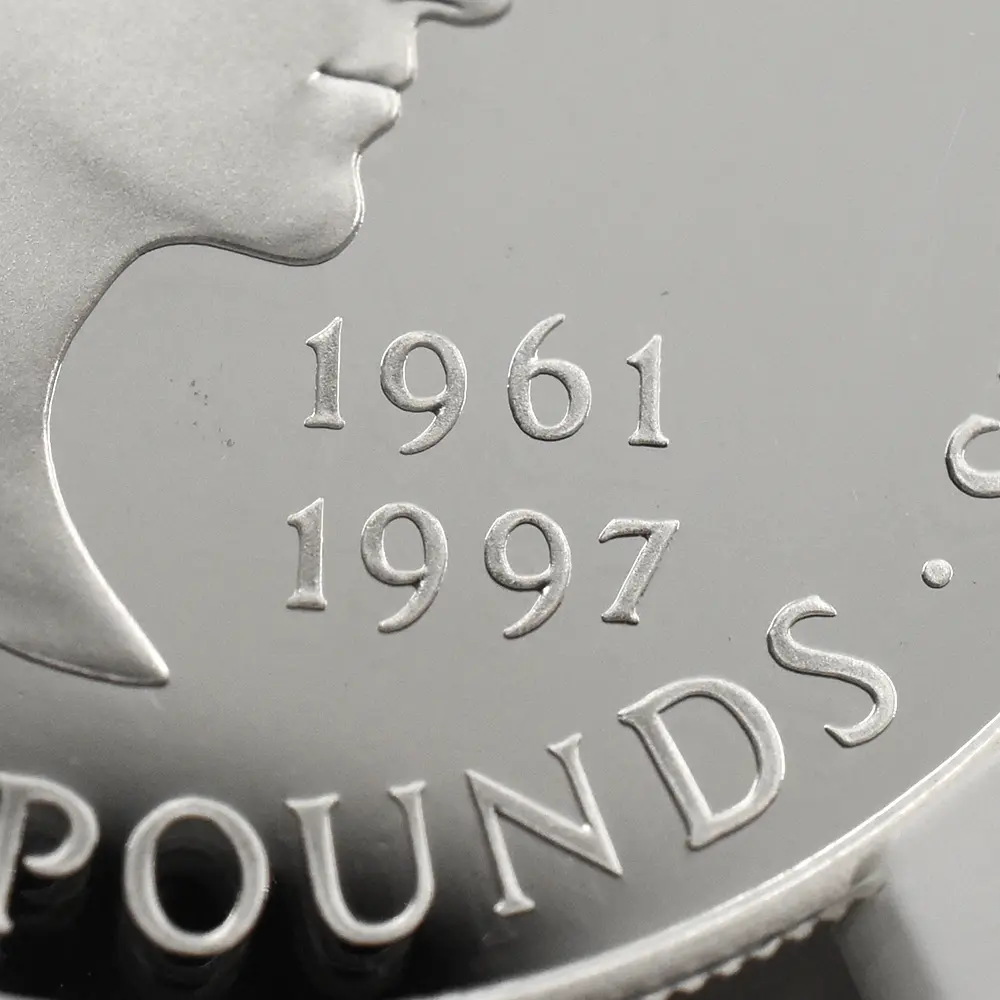 モダンコイン7：6568 1999 エリザベス2世 ダイアナ妃追悼記念 5ポンド銀貨 NGC PF69UC