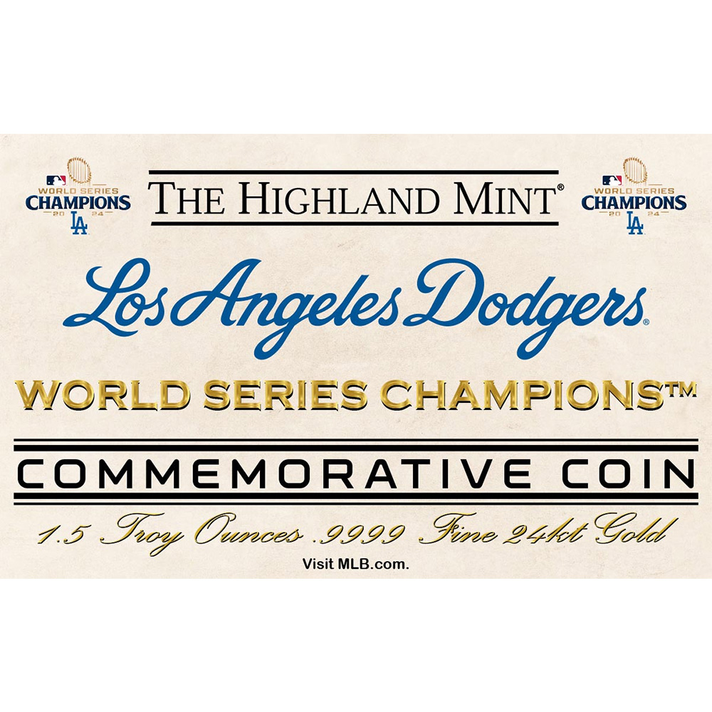 メダル14：5181 MLB ドジャース ワールドシリーズ 2024 大谷翔平 優勝記念 1.5トロイオンス金メダル 未鑑定 箱付き（限定発行24枚・シリアルナンバー：09）