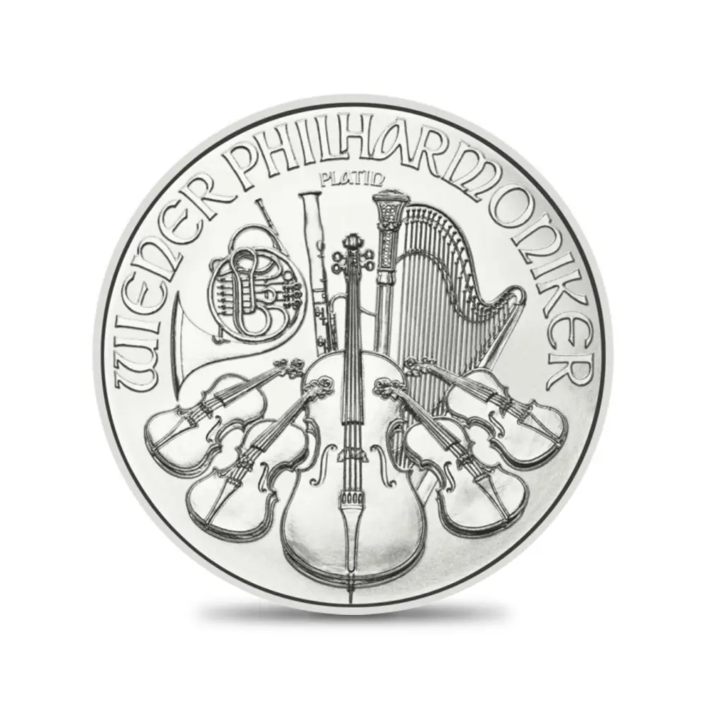 地金型2：3912 オーストリア 2024 ウィーンフィル 100ユーロ 1オンス プラチナ貨 【ご予約承り品】