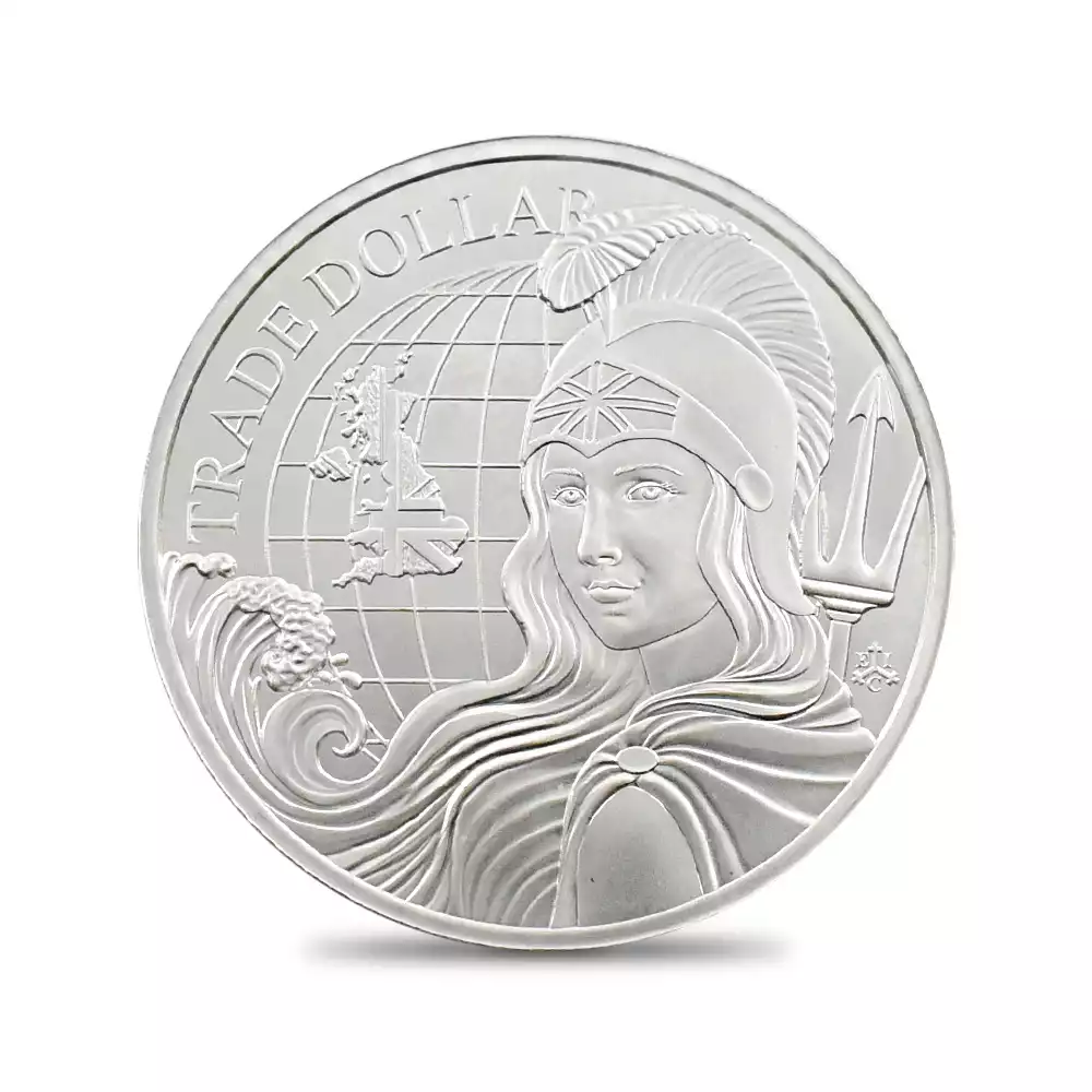 モダンコイン2：2480 セントヘレナ 2022 現代貿易貨幣シリーズ第2弾 イギリス 1ポンド 1オンス 銀貨【1枚】 (コインケース付き)