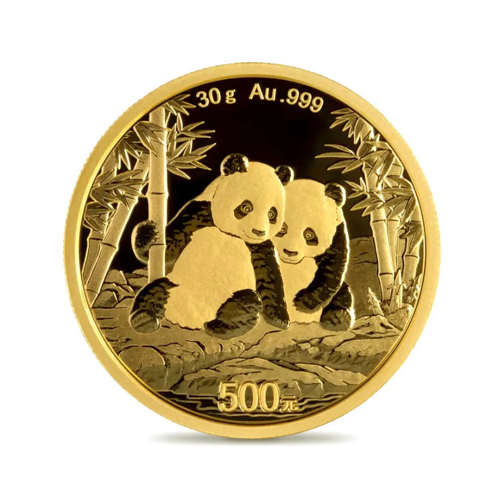 地金型2:6479 中国 2026 パンダ 500元 30グラム 金貨 【1枚】