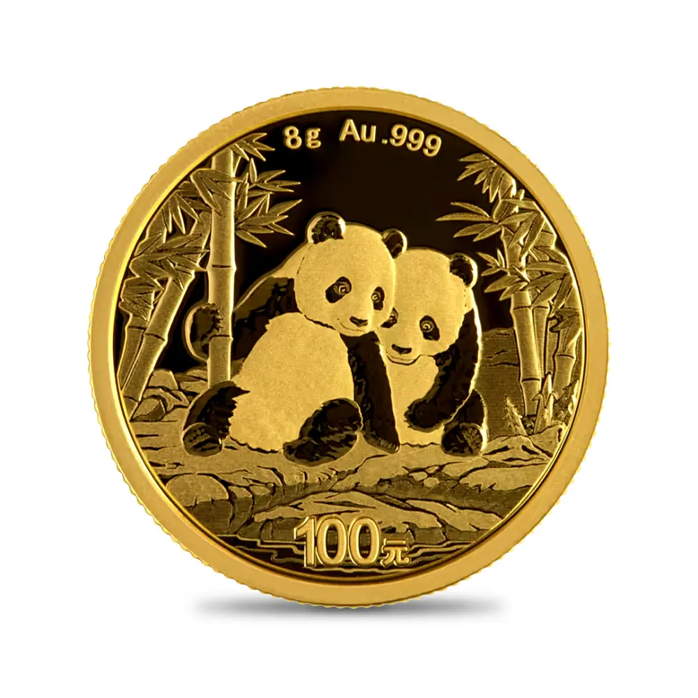 地金型2:6477 中国 2026 パンダ 100元 8グラム 金貨 【1枚】
