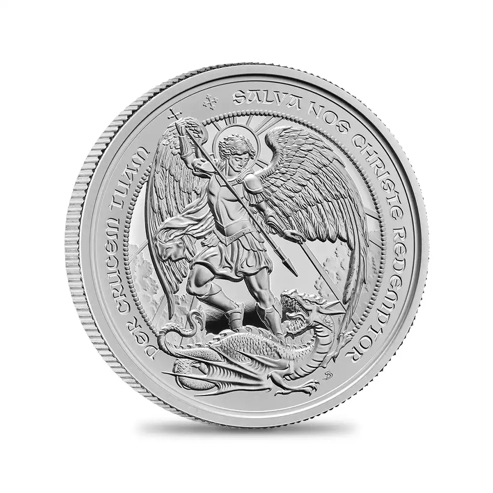 モダンコイン2:6582 2026 チャールズ3世 エンジェル 2ポンド1オンスプルーフ銀貨 未鑑定 箱付き【ご予約承り品】