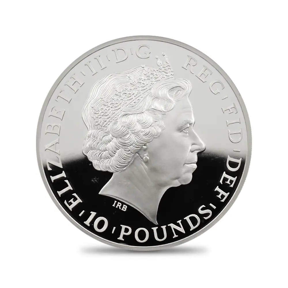 モダンコイン3：6577 2014 エリザベス2世 ブリタニア ハイレリーフ 10ポンド5オンス銀貨 ファースト750ストラック NGC PF70UC 箱付き