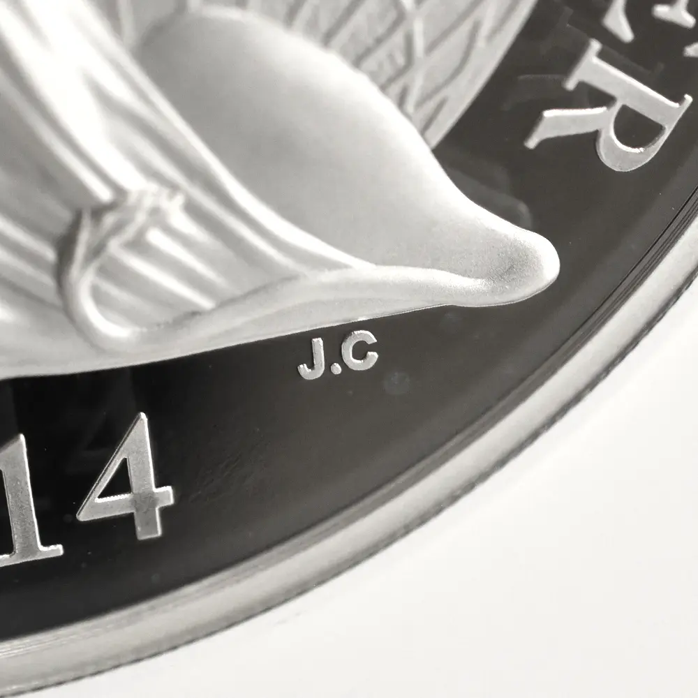 モダンコイン10：6577 2014 エリザベス2世 ブリタニア ハイレリーフ 10ポンド5オンス銀貨 ファースト750ストラック NGC PF70UC 箱付き