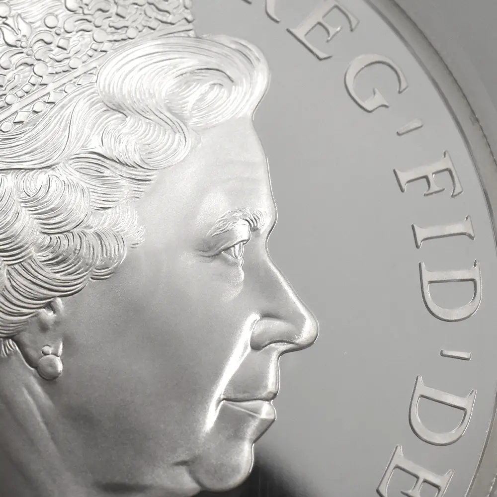 モダンコイン11：6577 2014 エリザベス2世 ブリタニア ハイレリーフ 10ポンド5オンス銀貨 ファースト750ストラック NGC PF70UC 箱付き