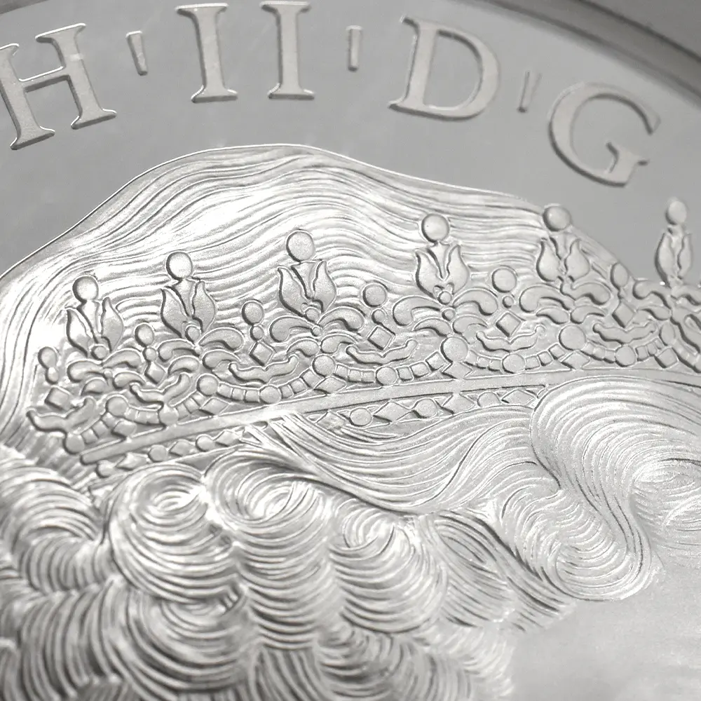 モダンコイン13：6577 2014 エリザベス2世 ブリタニア ハイレリーフ 10ポンド5オンス銀貨 ファースト750ストラック NGC PF70UC 箱付き