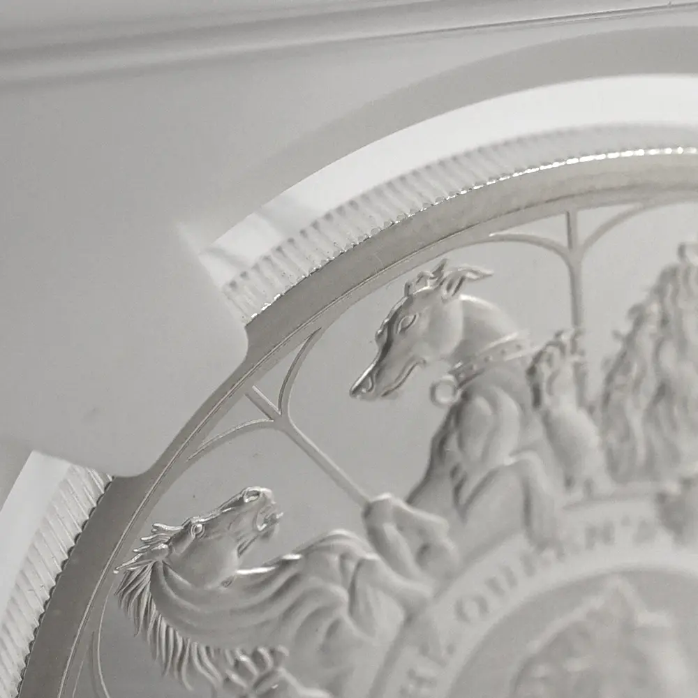 モダンコイン13：6574 2021 エリザベス2世 クイーンズビースト コンプリーター 英国王室の十大守護獣 2ポンド1オンス銀貨 NGC PF70UC