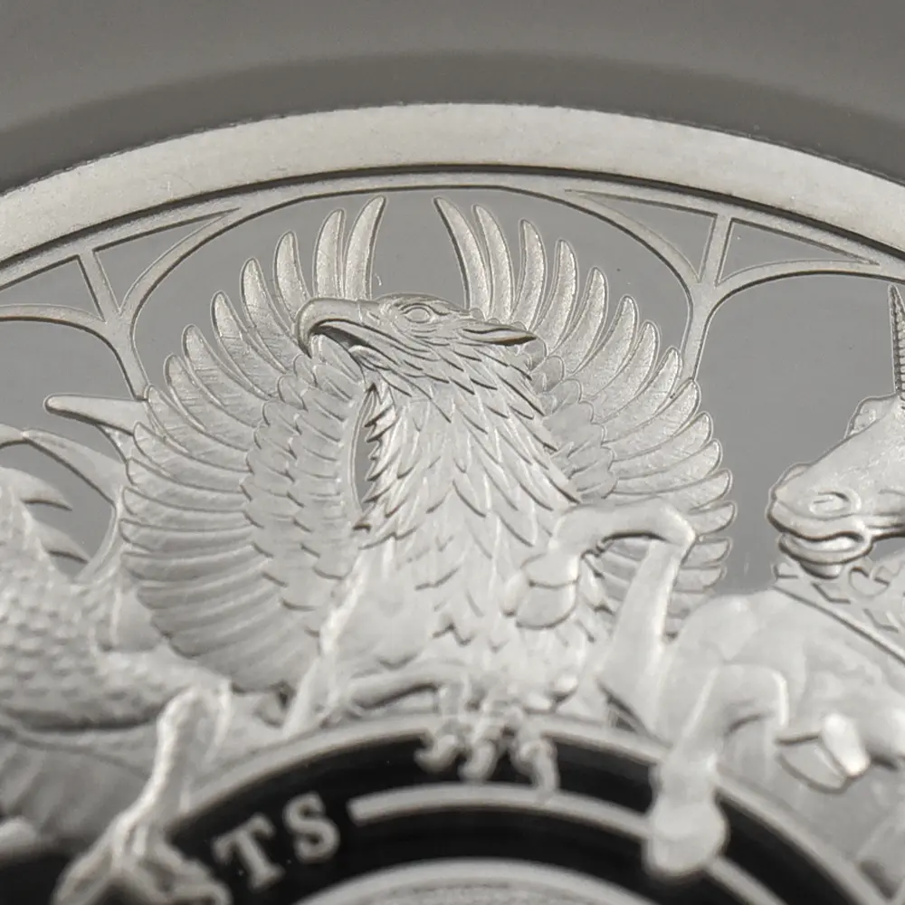 モダンコイン8：6574 2021 エリザベス2世 クイーンズビースト コンプリーター 英国王室の十大守護獣 2ポンド1オンス銀貨 NGC PF70UC