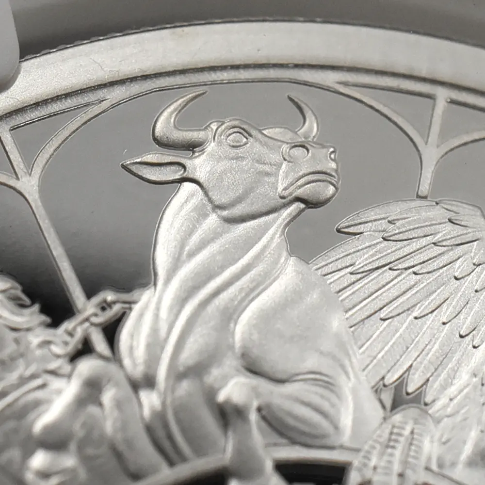 モダンコイン9：6574 2021 エリザベス2世 クイーンズビースト コンプリーター 英国王室の十大守護獣 2ポンド1オンス銀貨 NGC PF70UC