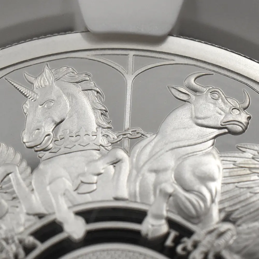 モダンコイン9：6575 2021 エリザベス2世 クイーンズビースト コンプリーター 英国王室の十大守護獣 2ポンド1オンス銀貨 NGC PF69UC