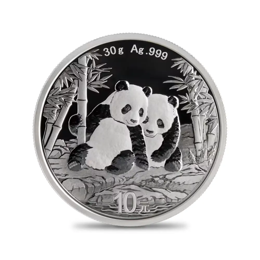 地金型2:6591 中国 2026 パンダ 10元 30グラム 銀貨 【150枚】 (コインケース付き)