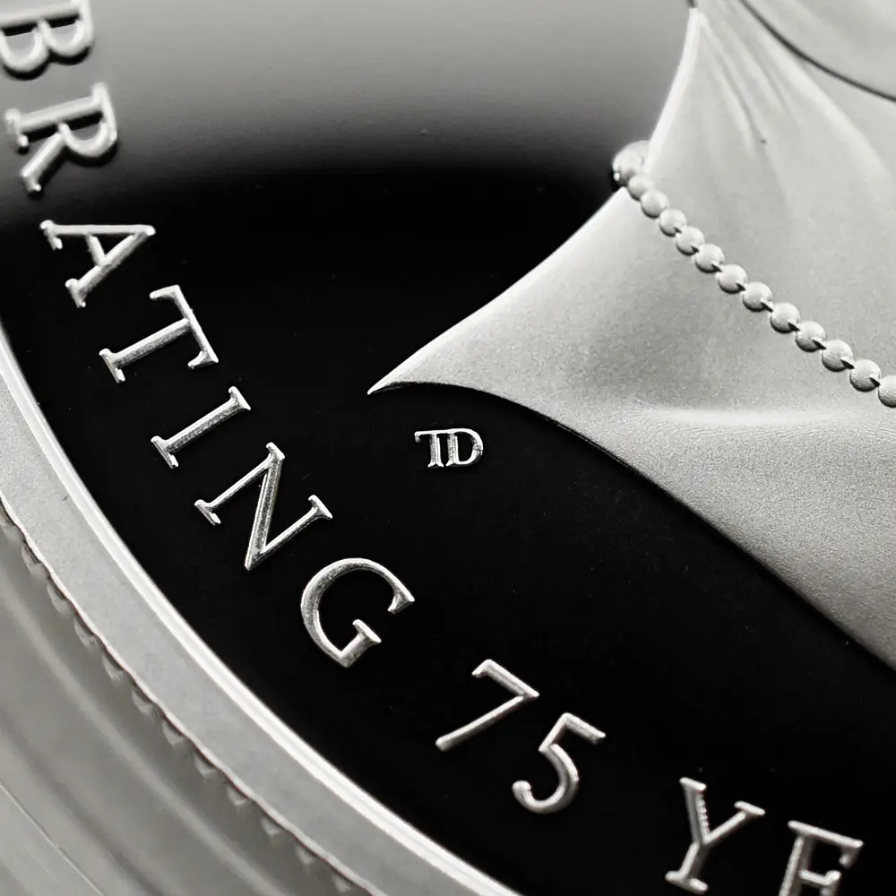 モダンコイン10:5973 2025 チャールズ3世 プリンセスロイヤル・アン王女 誕生75周年記念 5ポンドプルーフ銀貨 未鑑定 箱付き