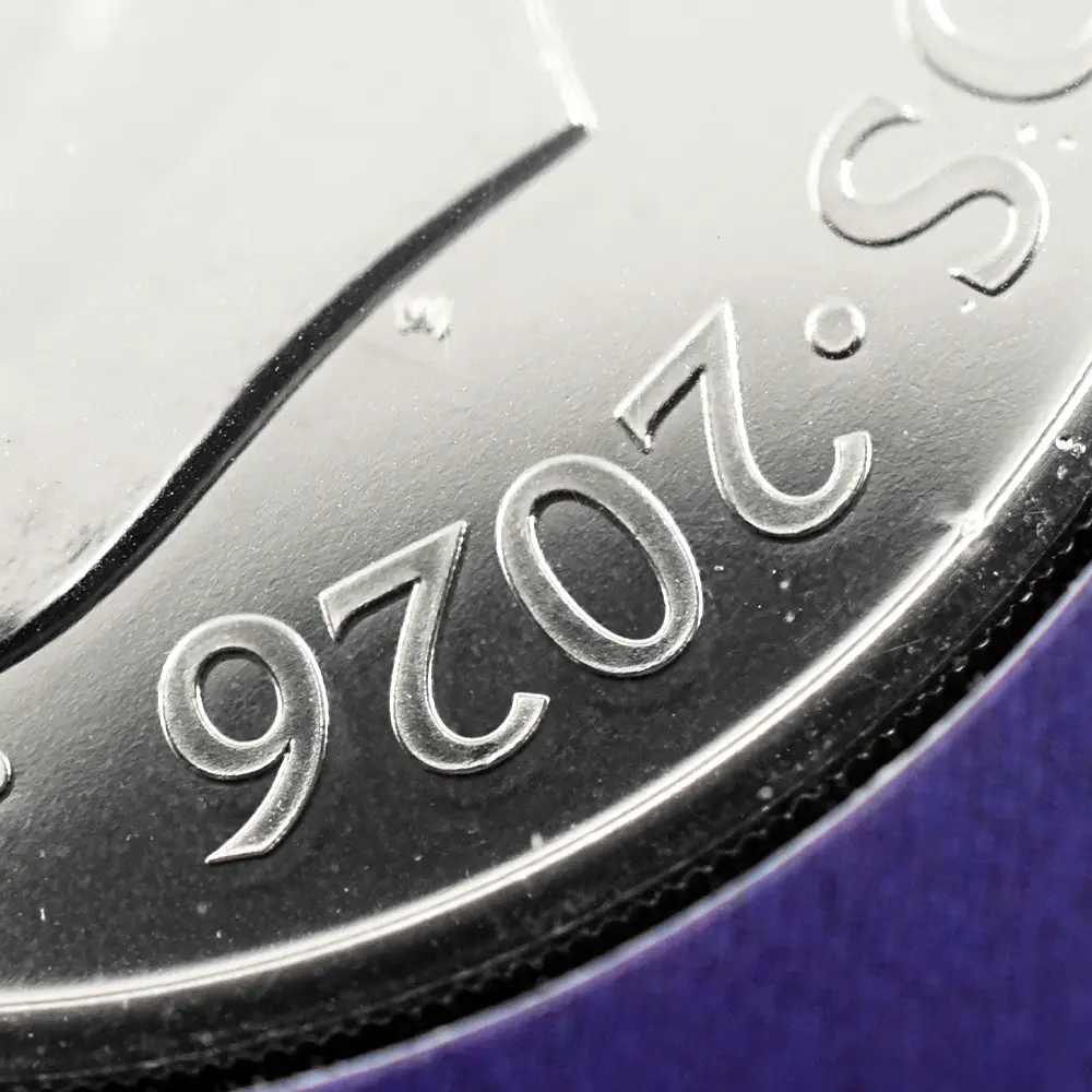 モダンコイン11：6427 2026 チャールズ3世 エリザベス2世のコイン肖像シリーズ 第二弾 ヤングエリザベス 5ポンドBU白銅貨 未鑑定 パッケージ付き