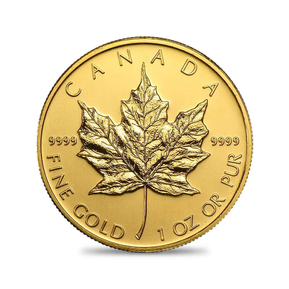地金型2:6596 カナダ 2009 エリザベス2世 メイプルリーフ 50ドル 1オンス 地金型金貨 【1枚】 (コインケース付き)