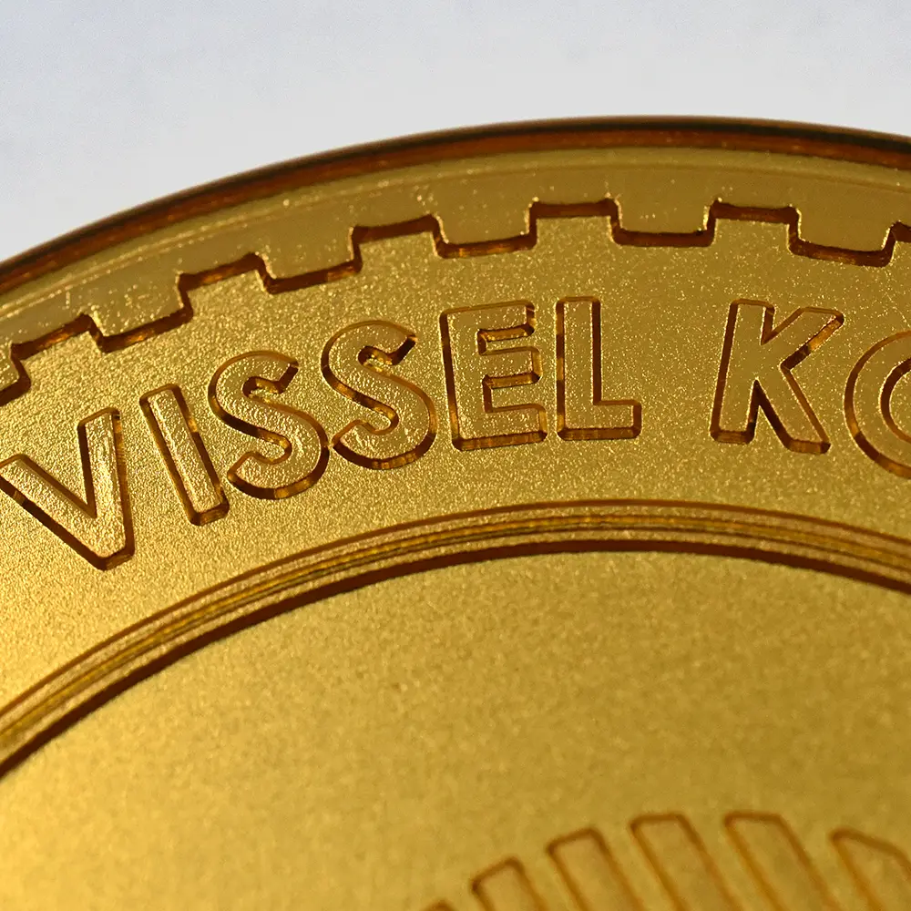 メダル12：6119 2025 ヴィッセル神戸30周年記念 真鍮メダル 金メッキカラー仕上げ 未鑑定【ご予約承り品】