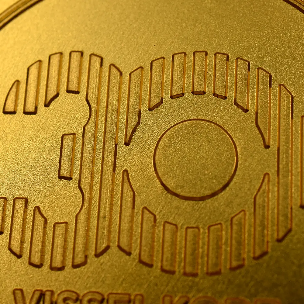 メダル13：6119 2025 ヴィッセル神戸30周年記念 真鍮メダル 金メッキカラー仕上げ 未鑑定【ご予約承り品】