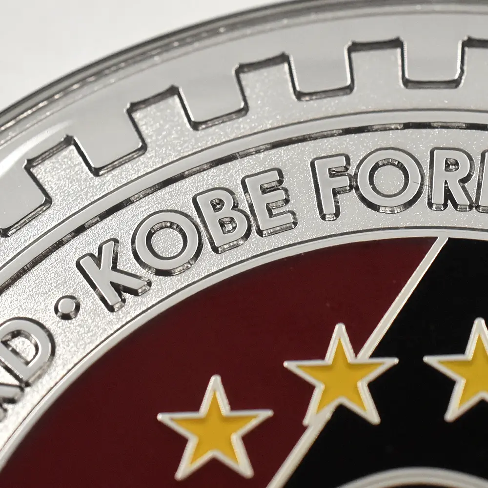 メダル8:6120 2025 ヴィッセル神戸30周年記念 真鍮メダル ロジウムメッキカラー仕上げ 未鑑定【ご予約承り品】