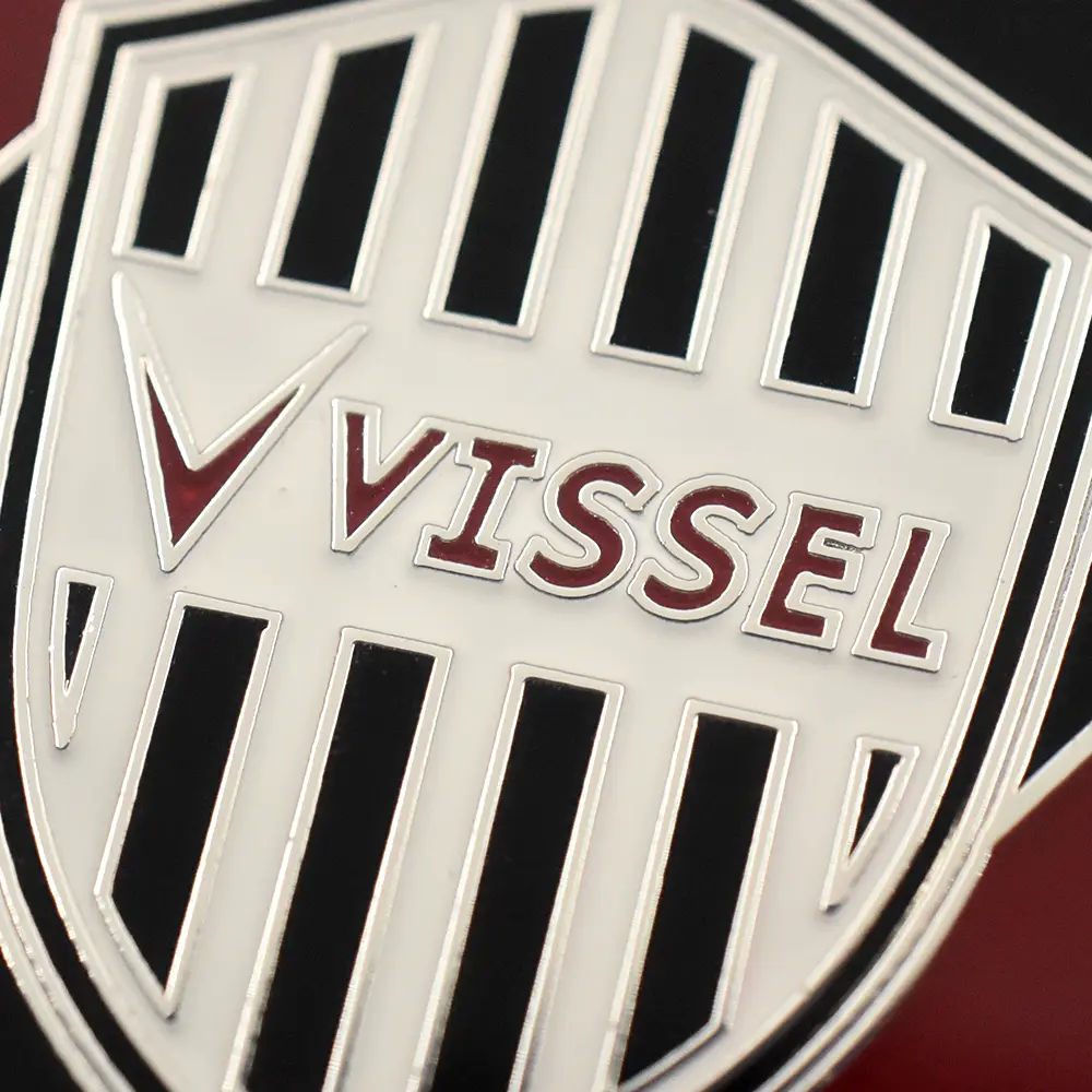 メダル10:6120 2025 ヴィッセル神戸30周年記念 真鍮メダル ロジウムメッキカラー仕上げ 未鑑定【ご予約承り品】