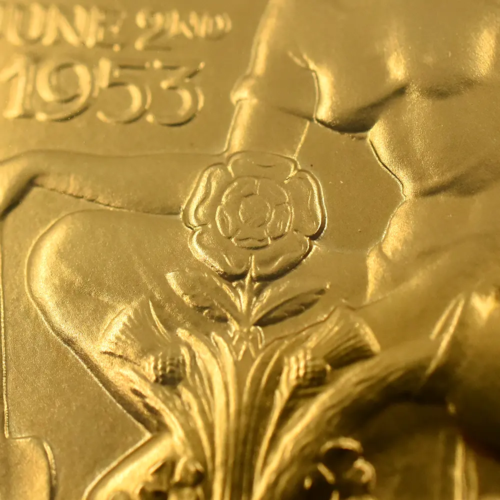 メダル11：6589 1953 エリザベス2世 戴冠記念 金メダル NGC MS64 BHM-4451【No.10】