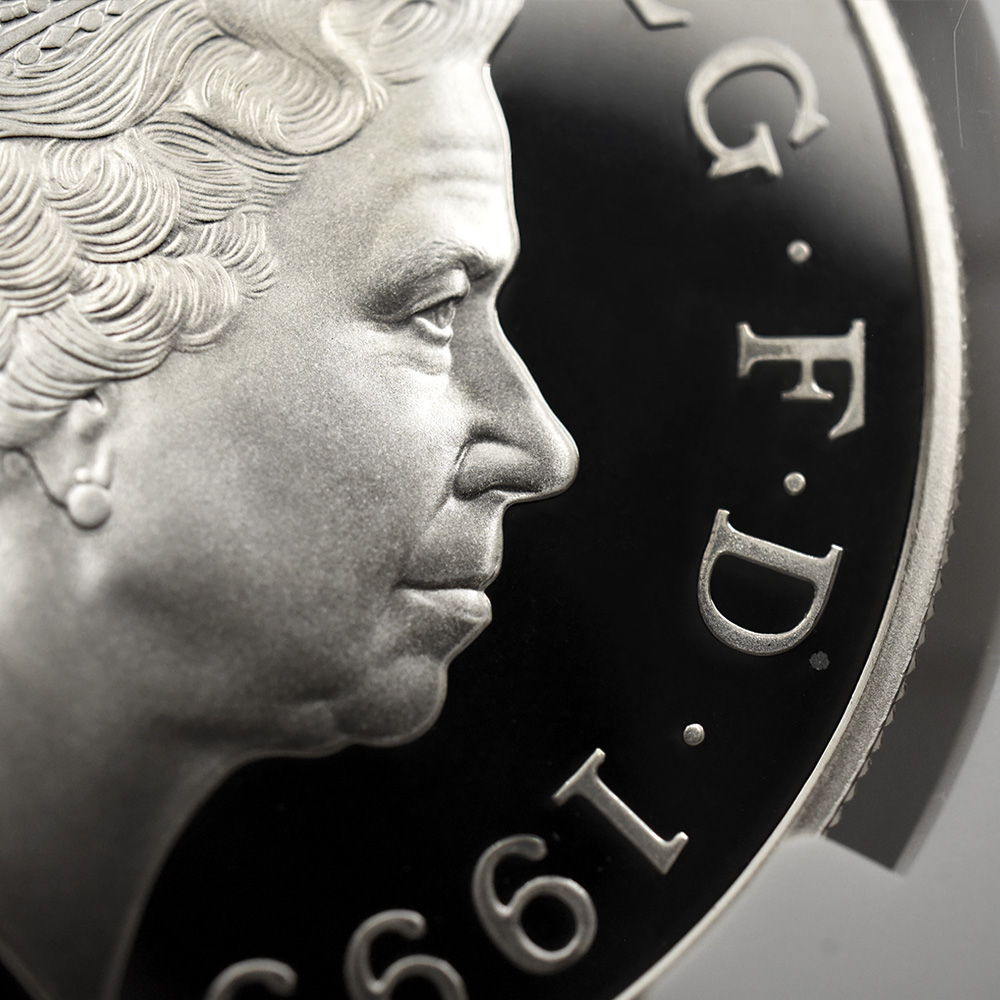 モダンコイン10:6604 1999 エリザベス2世 ダイアナ妃追悼記念 5ポンド銀貨 NGC PF69UC